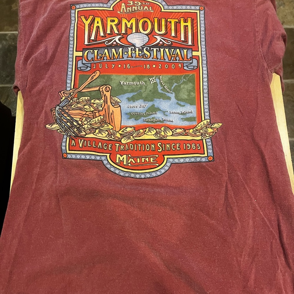 Clam festivals t shirt and battle of the brewery’s tshirt